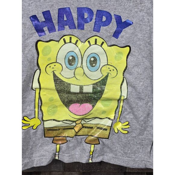 Spongebob Square pants Happy Teen Shirt Size Small - Picture 3 of 6